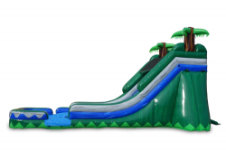 18 Tropical Inflatable Dual Slide Wet