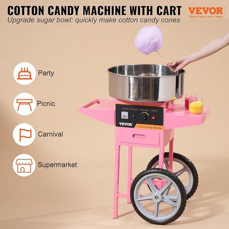 Cotton Candy Machine with Cart